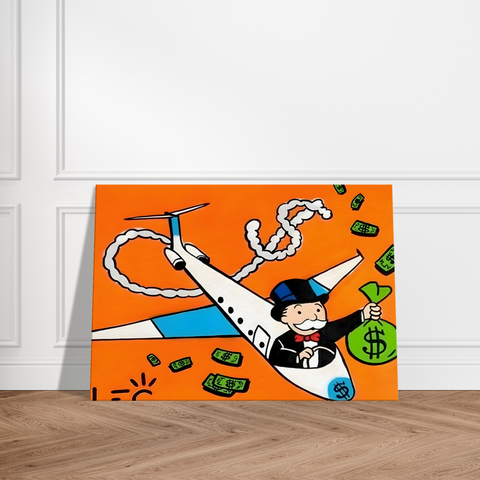 HERMES MONEY STANCE - RICH MAN - SCHILDERIJ CANVAS